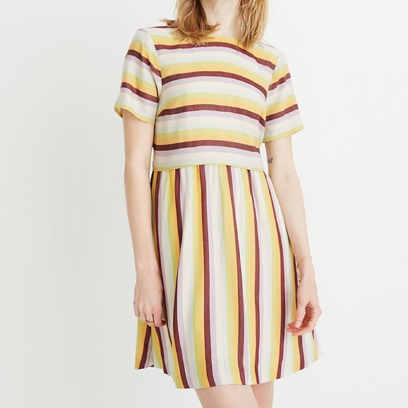 MADEWELL Striped Scoop-Back Dress - Picture 8 of 12